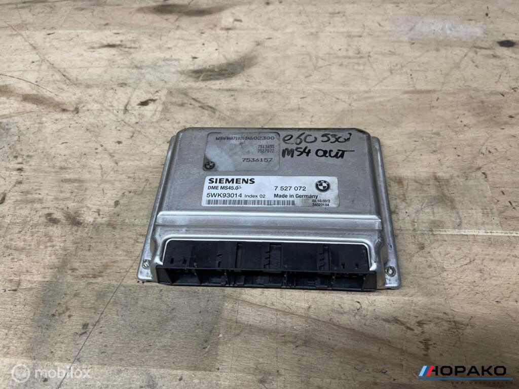ECU / Motorcomputer BMW E60 7527072 | MS45.0, Auto-onderdelen, Gebruikt, Einsteinlaan 5, rijswijk, Bmw, Ophalen of Verzenden