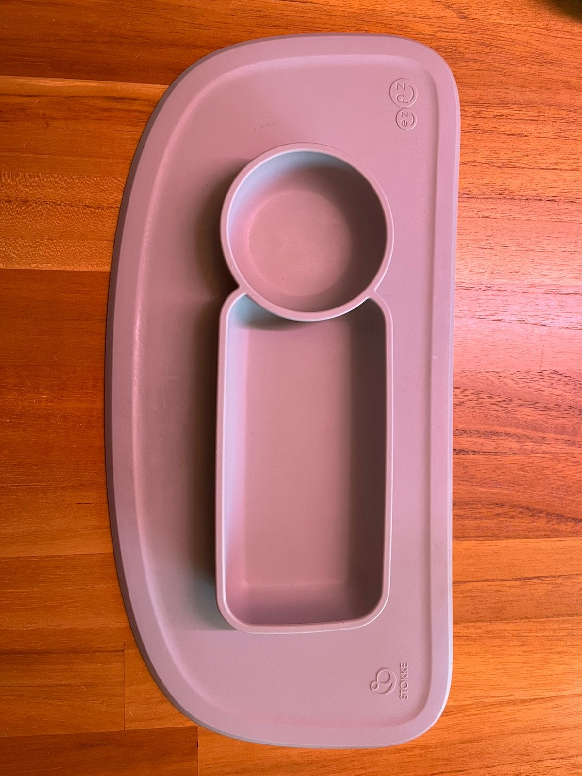 Stokke expz placemat eetbord grijs, Ophalen, Gebruikt