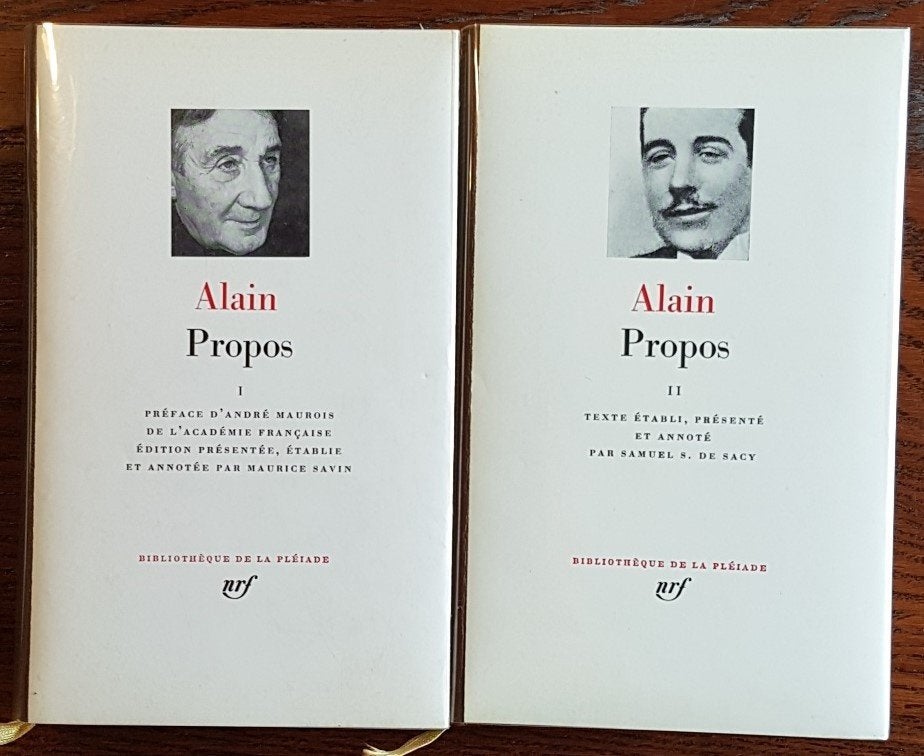 Alain - Propos  I.II, Ophalen of Verzenden, Zo goed als nieuw, Geesteswetenschap
