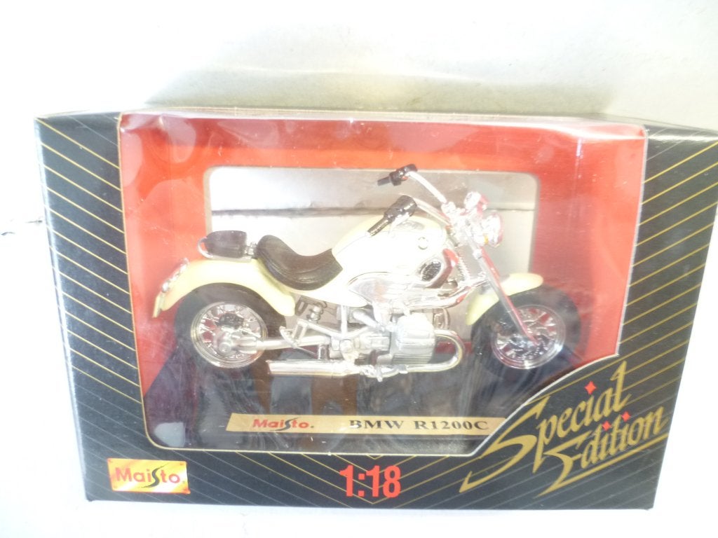 Maisto Motor Bmw R 1200 C in doos 1:18 schaalmodel., Hobby en Vrije tijd, Modelauto's | 1:18, Ophalen of Verzenden, Nieuw, Motor