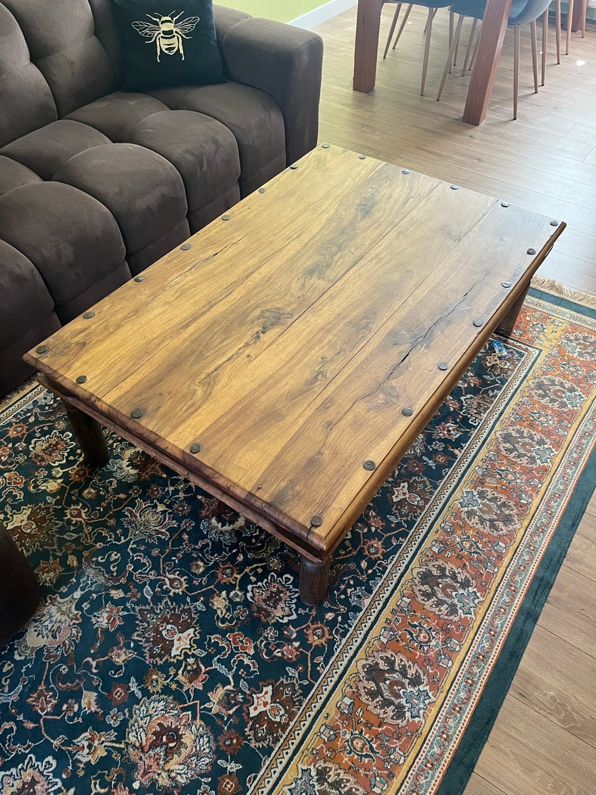Salontafel, Huis en Inrichting, Ophalen, 100 tot 150 cm, Teakhout, 50 tot 100 cm