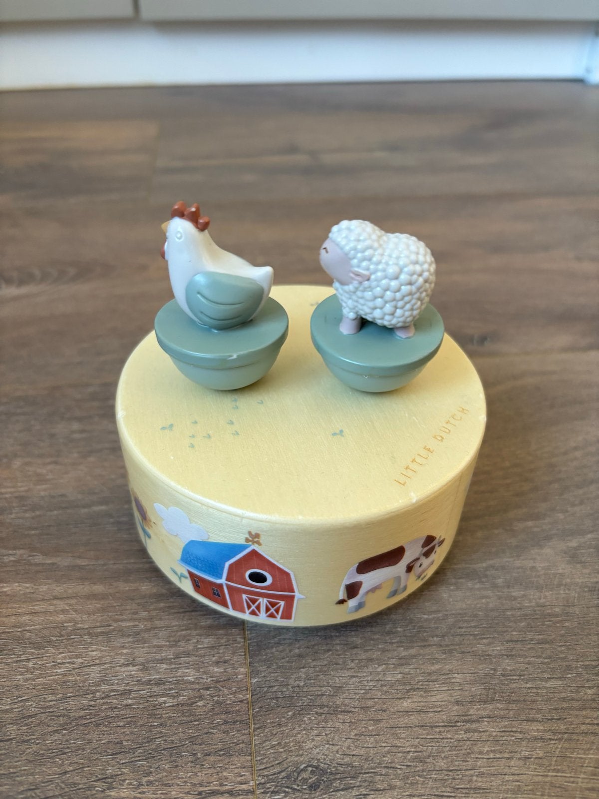 Little Dutch Muziekdoosje Boerderij Kip Schaap, Ophalen, Zo goed als nieuw, Overige typen, Met geluid