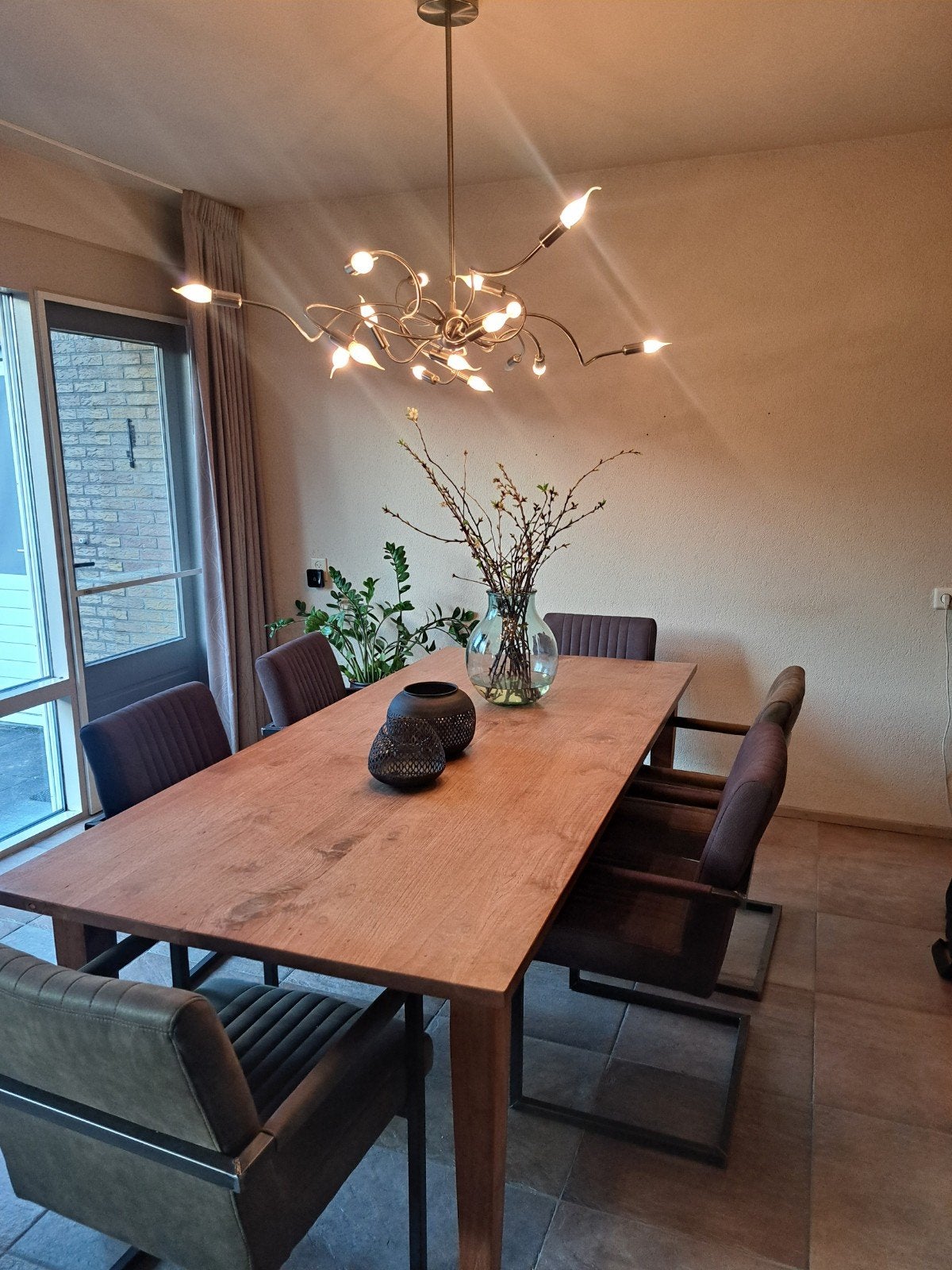 Mooie grote tafellamp, Ophalen, Gebruikt, 50 tot 100 cm, Metaal