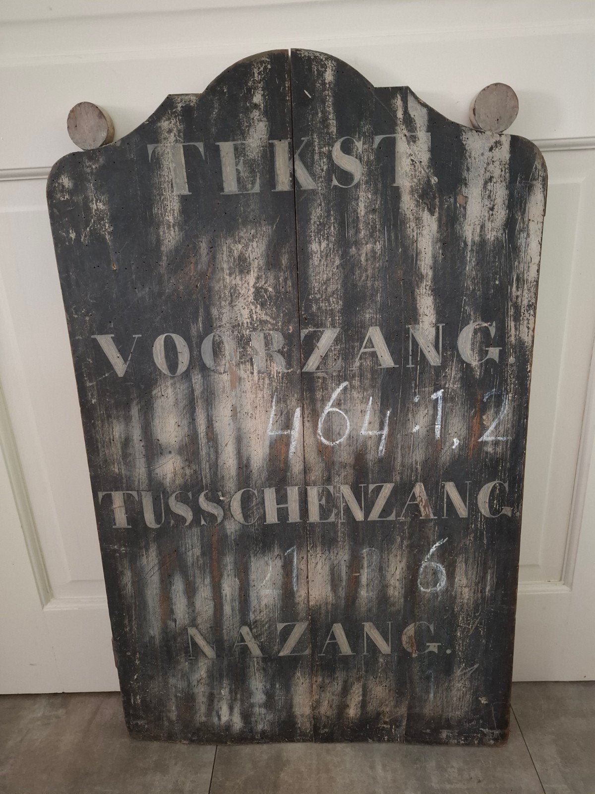 Antiek krijtkerkbord - Uniek decoratiestuk, Antiek en Kunst, Ophalen
