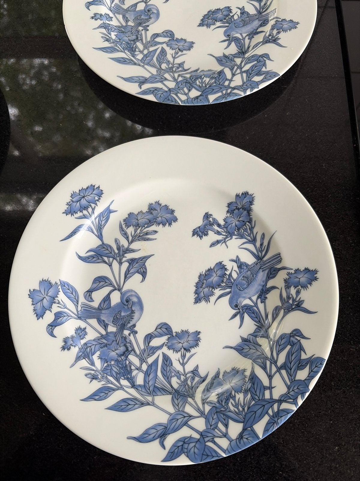 B&C Limoges borden met vogel- en bloemmotief, Antiek en Kunst, Ophalen of Verzenden