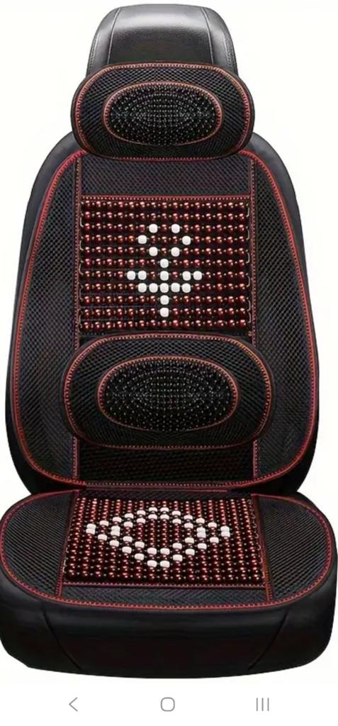 Auto Stoelhoes met Massage Kralen - Comfort & Stijl, Auto diversen, Auto-accessoires, Nieuw, Ophalen