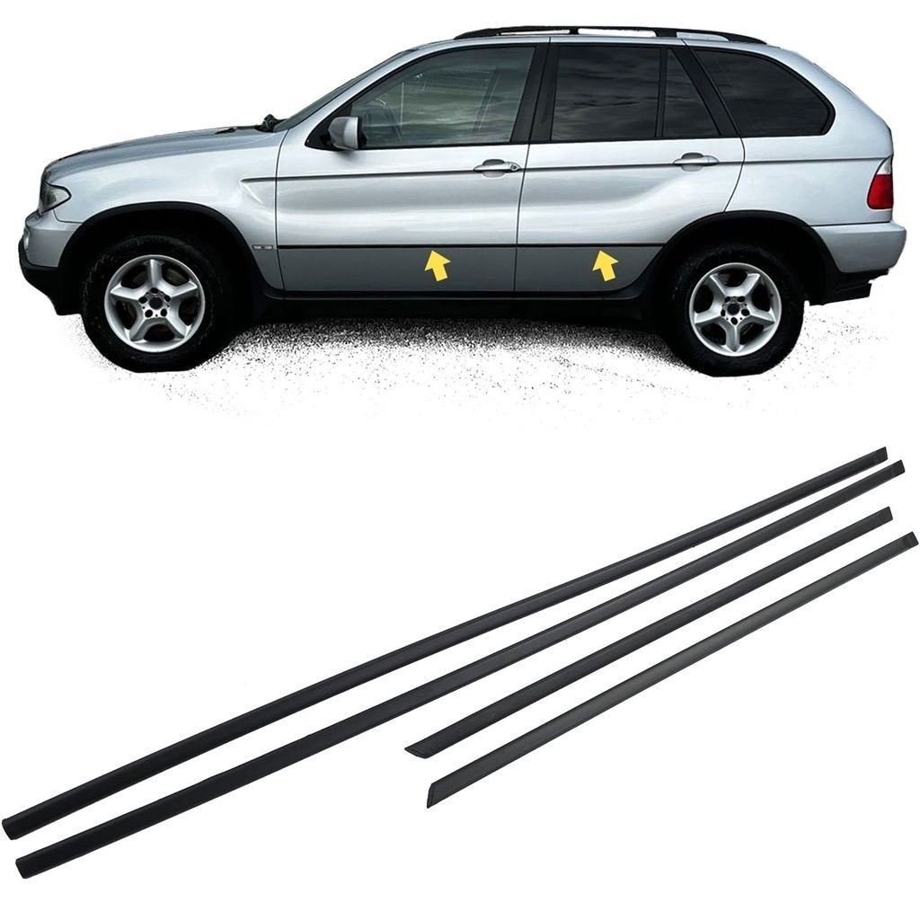 Deurlijsten Voor Bmw X5 E53 Set Stootlijsten 4 Delig, Verzenden, Automotive Parts, A.parts@hotmail.nl, Trasmolenlaan 12 3447 GZ Woerden
