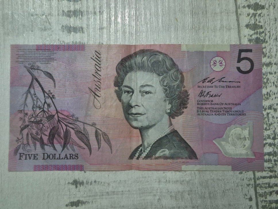 Australisch 5 Dollar 1995 - Koningin Elizabeth II, Ophalen of Verzenden