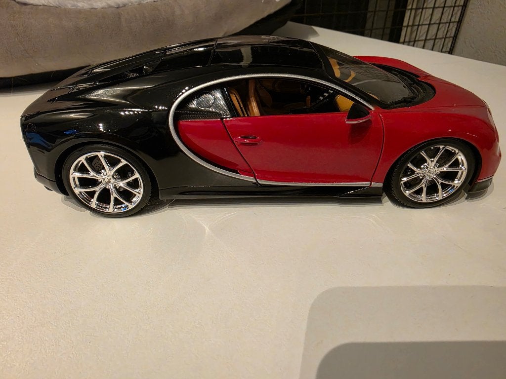 Bugatti Chiron 1/18, Ophalen of Verzenden, Gebruikt, Auto, Bburago