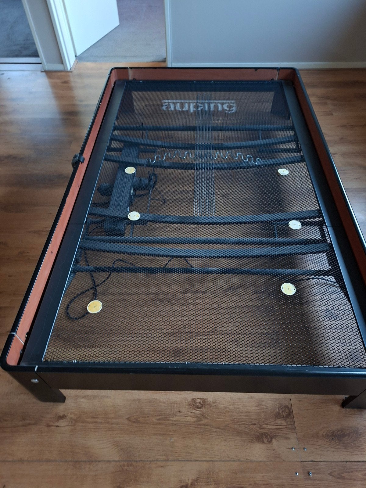 Auping bed met verstelbare spiraalbodem 120x200, Huis en Inrichting, Slaapkamer | Bedden, 90 cm, Eenpersoons, Zwart, Ophalen of Verzenden
