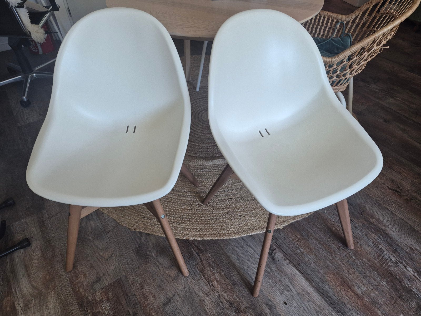 2x eetkamer stoelen IKEA, Huis en Inrichting, Ophalen, Gebruikt, Twee, Hout