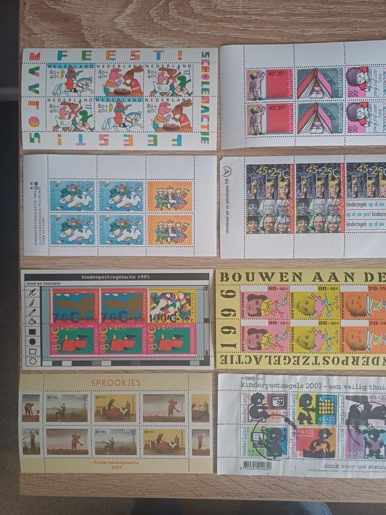 Diverse Kinderpostzegels Nederland (1995-2007), Ophalen of Verzenden, Na 1940, Postfris