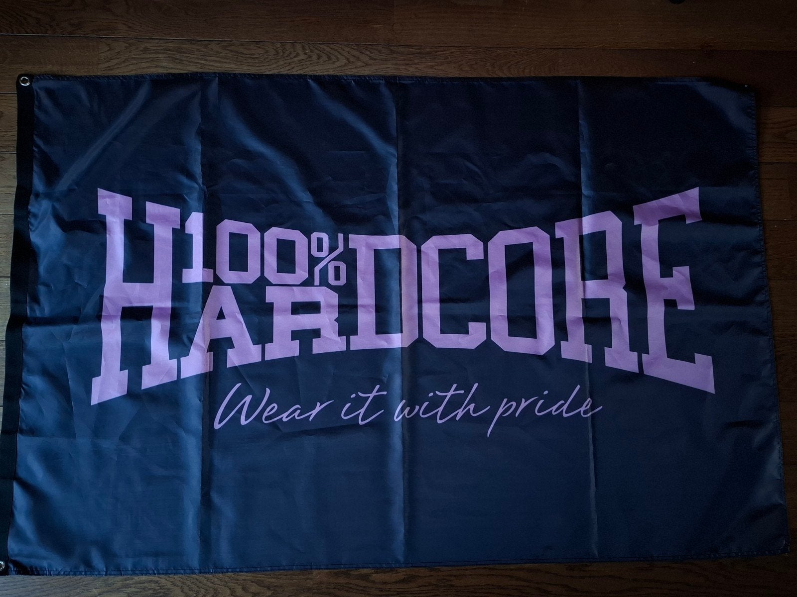 100% Hardcore vlag - 100x150 cm, Ophalen of Verzenden, Zo goed als nieuw
