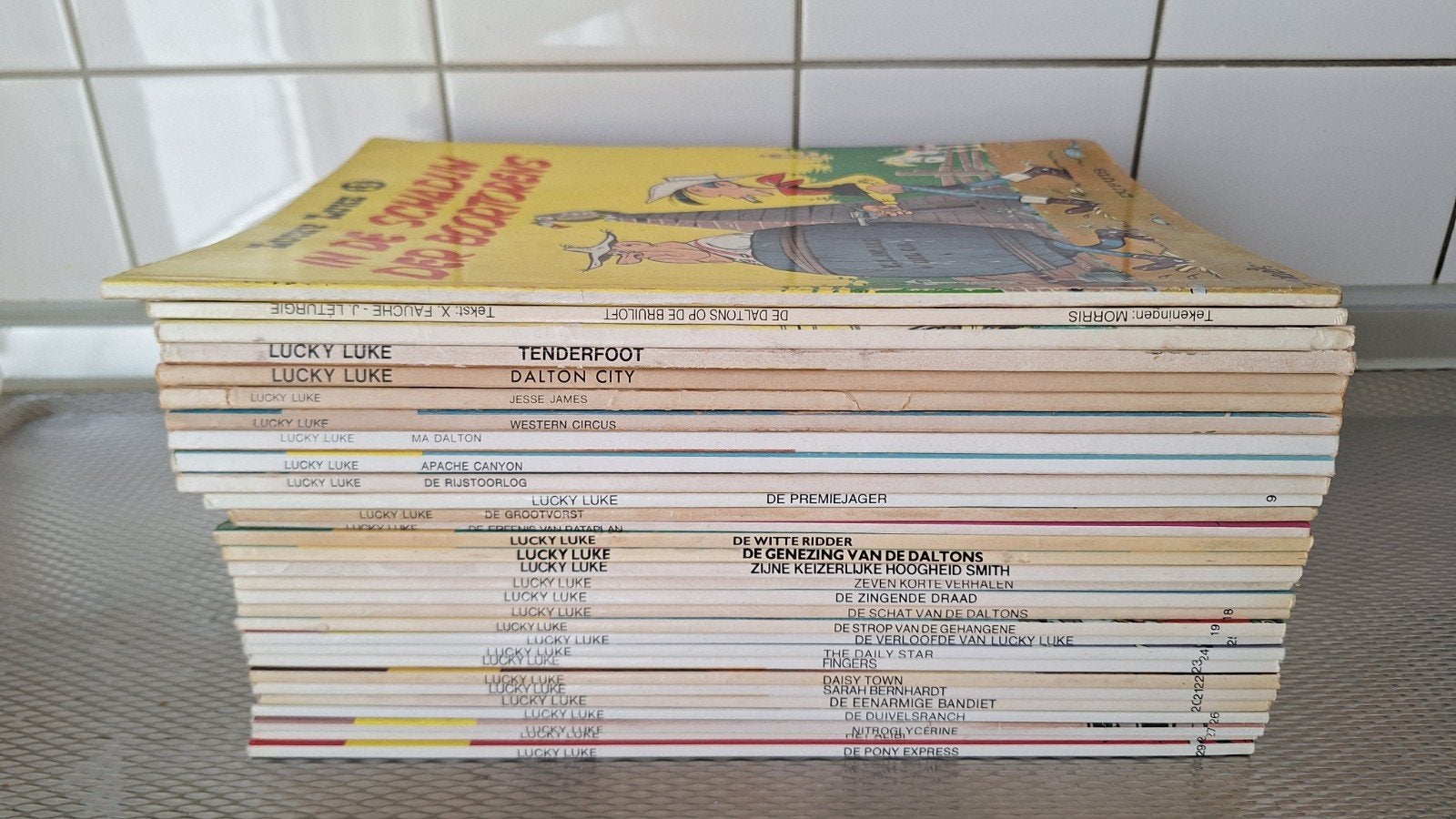 Lucky Luke 1e drukken, Boeken, Complete serie of reeks, Ophalen of Verzenden, Gelezen, Morris