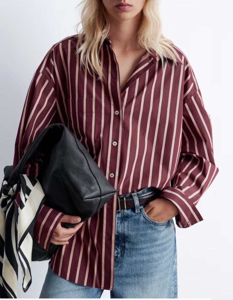 &Other Stories mooie gestreepte blouse katoen mt S +, Kleding | Dames, &Other Stories, Zo goed als nieuw, Maat 36 (S), Meerkleurig
