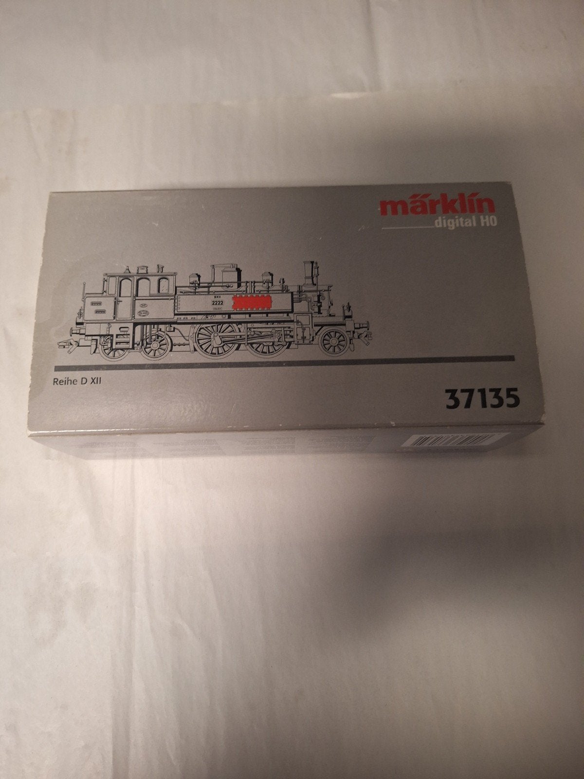 Märklin 37135  Stoomlocomotief BR D XII  - Digitaal H0, Hobby en Vrije tijd, Wisselstroom, Locomotief, Ophalen of Verzenden, Zo goed als nieuw