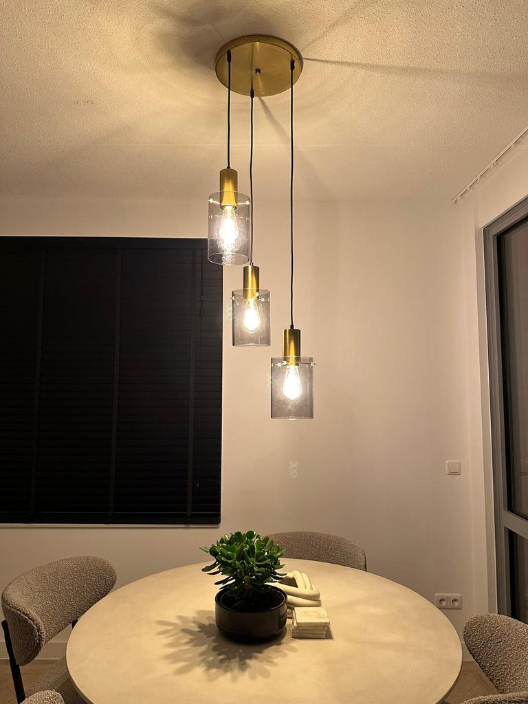 Lamp met één ontbrekende glazen onderdeel, Ophalen of Verzenden, Zo goed als nieuw, Minder dan 50 cm