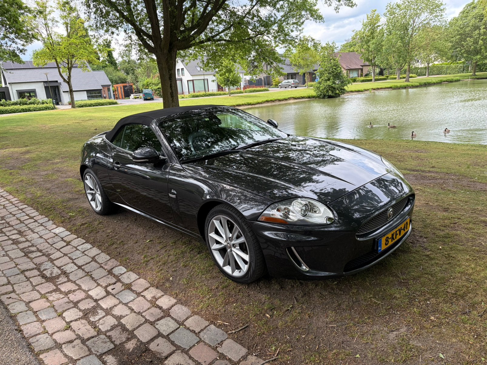 Jaguar XK 5.0 V8 Convertible AUT 2011 Grijs, Auto's, Jaguar, Achterwielaandrijving, 5000 cc, Cabriolet, Particulier