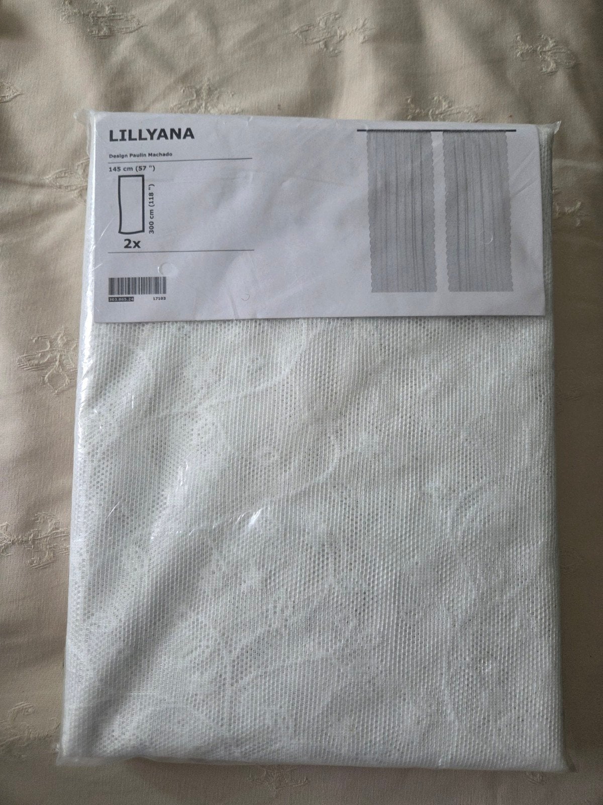Lillyana vitrage ikea, Ophalen of Verzenden, Zo goed als nieuw, Rechthoek