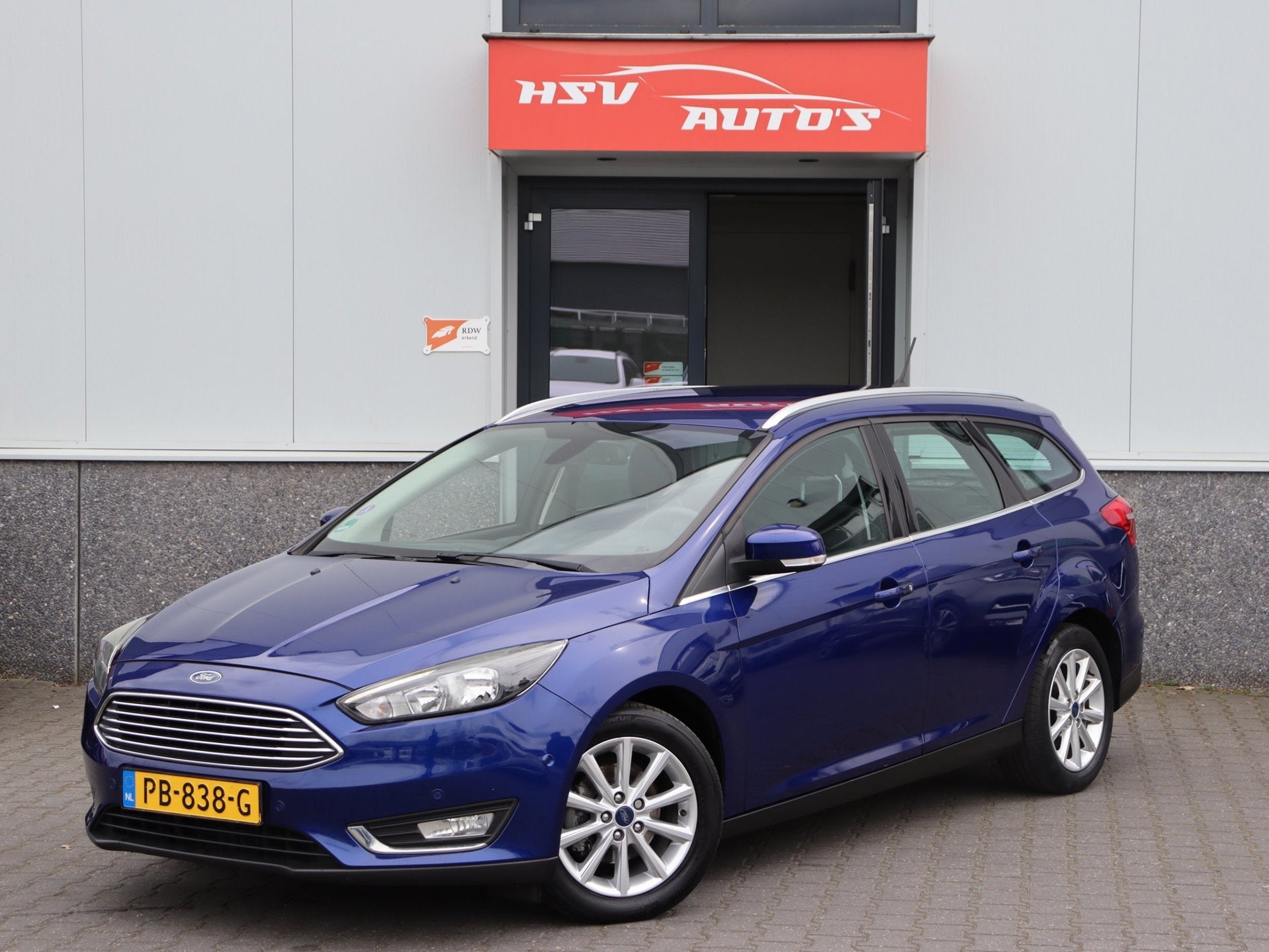 Ford Focus Wagon 1.0 Titanium navi LM camera org NL, Auto's, Electronic Stability Program (ESP), 125 pk, Gebruikt, Euro 6