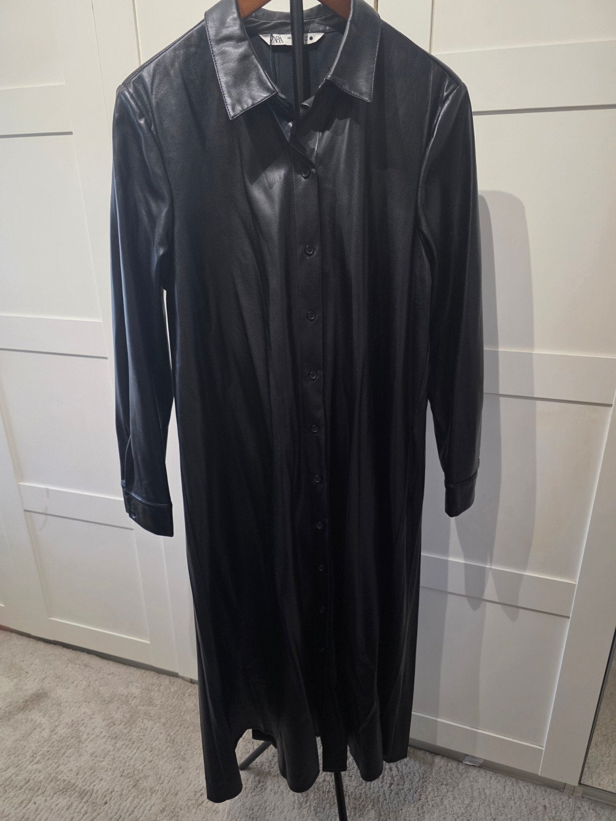 Zara Leren Tuniek Jurk Blouse met Knopen XL Nieuw, Kleding | Dames, Maat 46/48 (XL) of groter, Nieuw, Ophalen of Verzenden, Knielengte