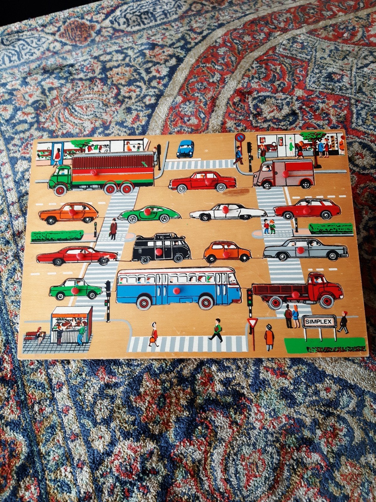 mooie vintage Simplex autopuzzel, Ophalen of Verzenden