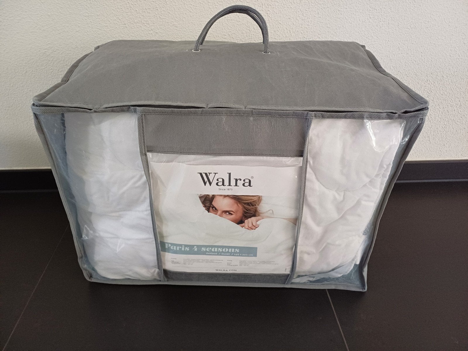 Walra eenpersoons dekbed Paris 4-seizoenen anti-allergisch, Eenpersoons, Wit, Nieuw, Ophalen of Verzenden