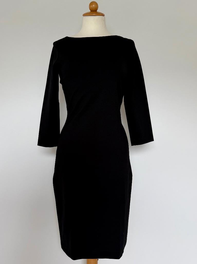 LaDress, jurk met doorlopende rits op rug, mt. S, zwart, Verzenden, Zwart, Nieuw, Maat 36 (S)