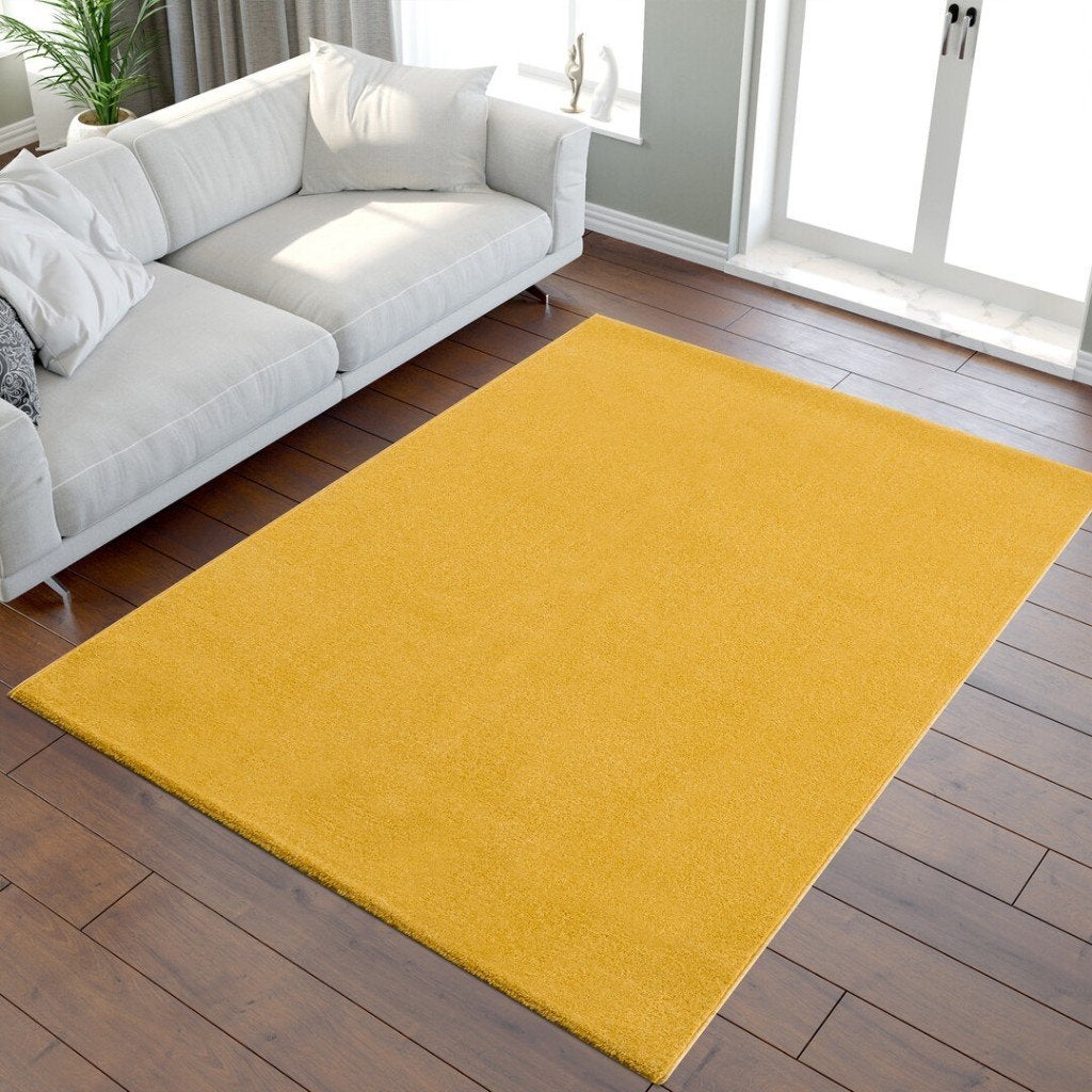 GEZOCHT: Geel vloerkleed 300x400cm, Gebruikt, Geel, 200 cm of meer, Ophalen of Verzenden