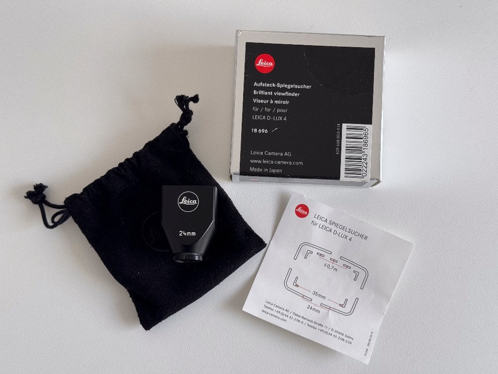 Leica Viewfinder 24mm met originele verpakking., Ophalen of Verzenden, Zo goed als nieuw, Compact, Leica