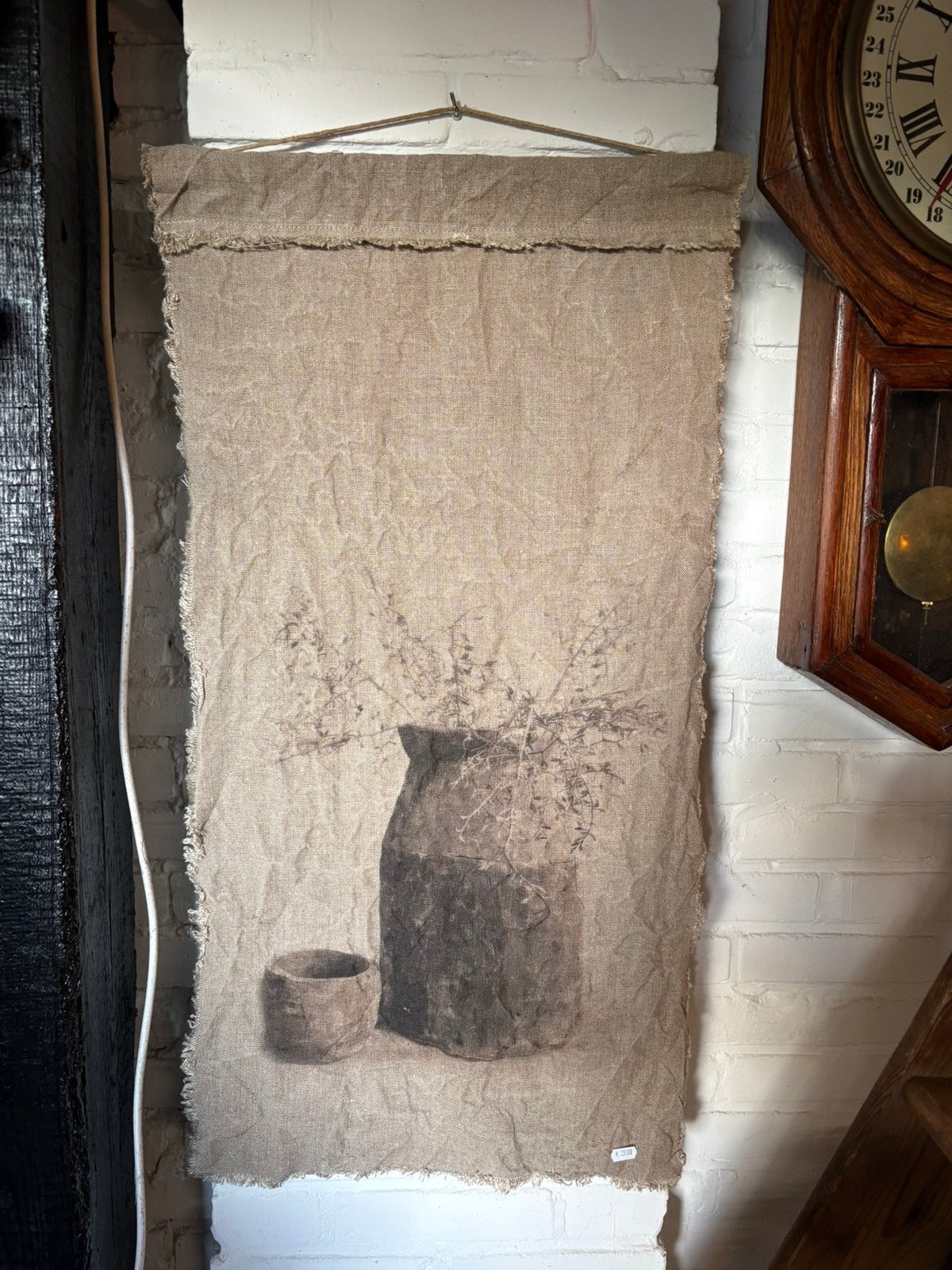 Grote wand “Shabby” doek van linnen, T, Nieuw, Ophalen of Verzenden, N