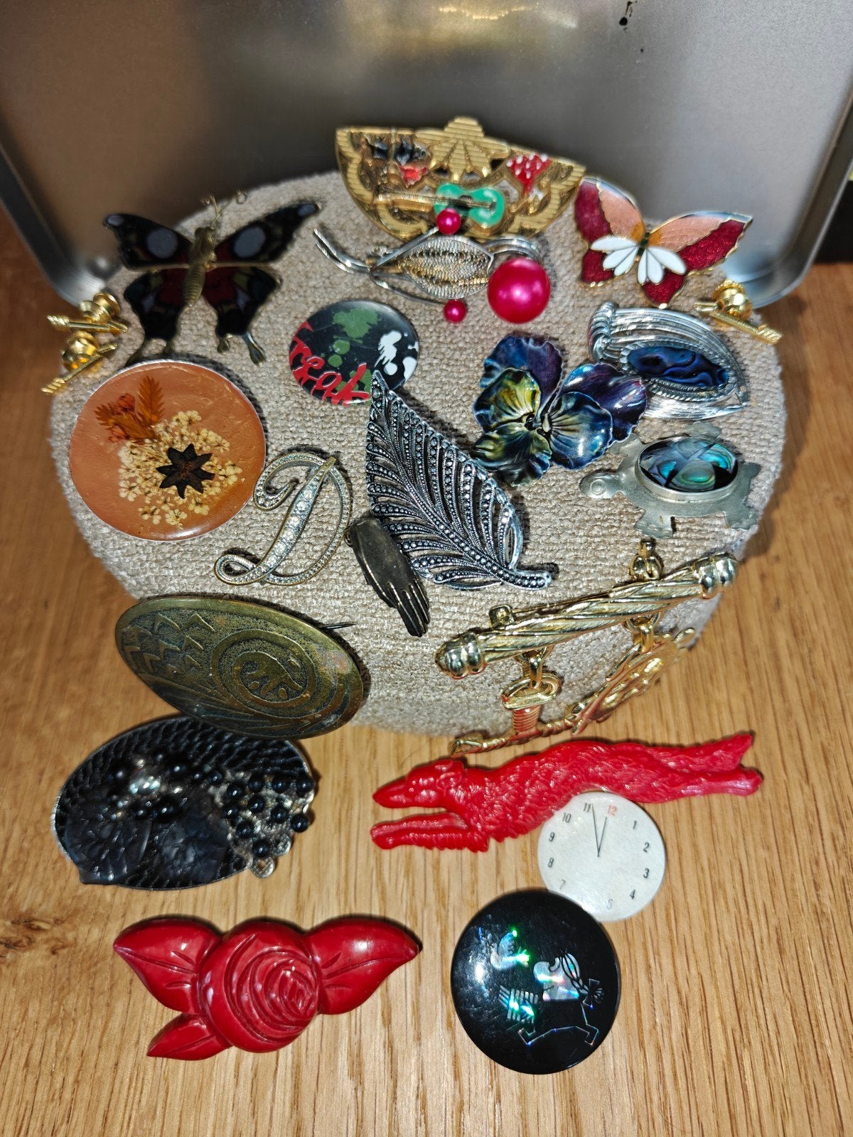 Broches div soorten vintage, Sieraden, Tassen en Uiterlijk, Broches, Ophalen of Verzenden, Overige kleuren, Overige materialen