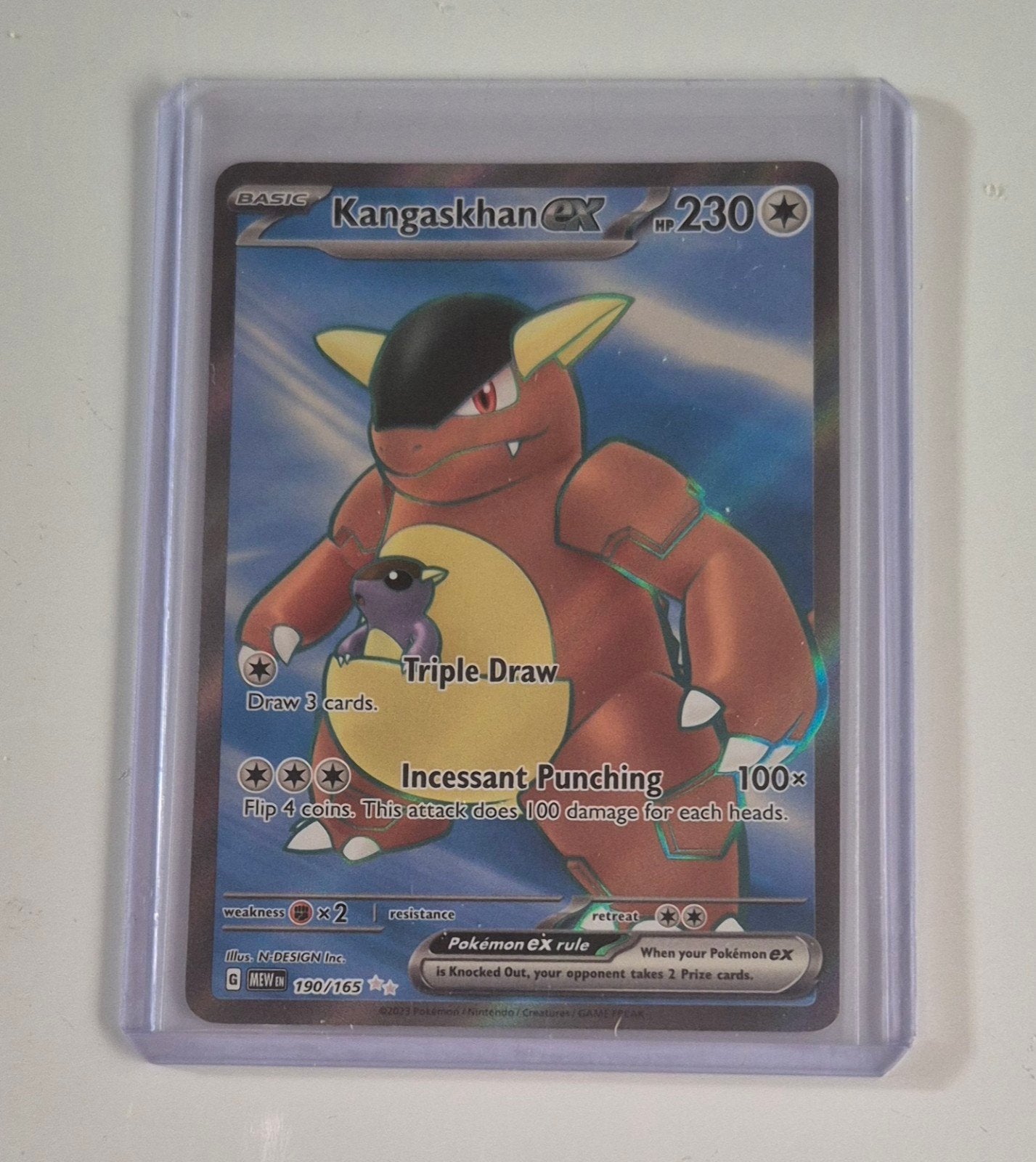 Kangaskhan EX !, Ophalen of Verzenden, Zo goed als nieuw