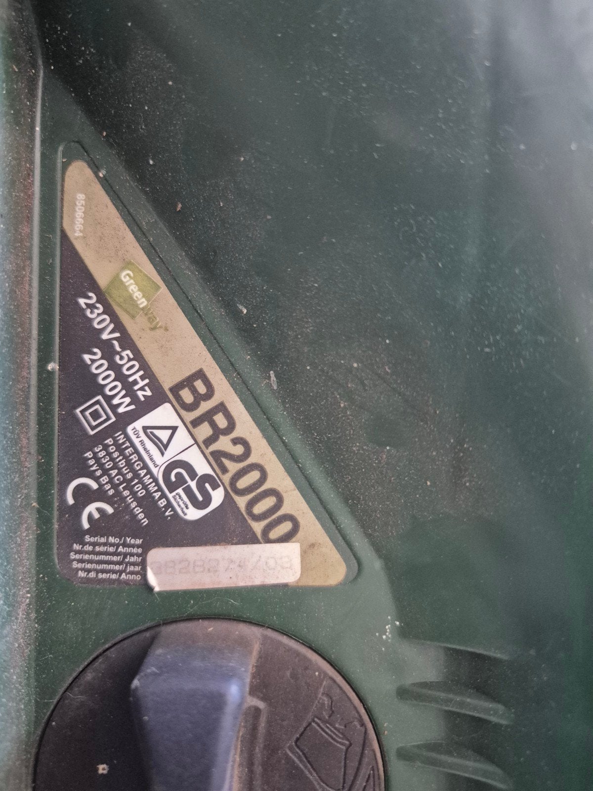 Greenway BR2000 Bladblazer - Elektrisch en Krachtig, Gebruikt, Handgedragen, Elektrisch, Ophalen