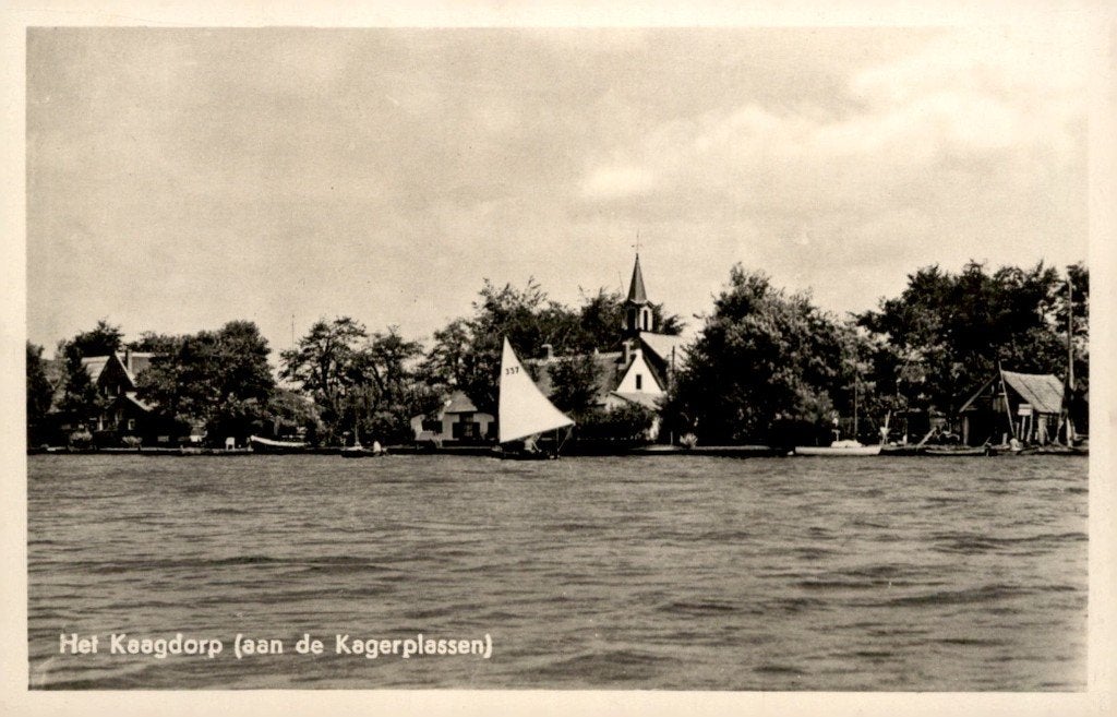 De Kaag Het Kaagdorp aan de Kagerplassen # 804, Verzenden, 1940 tot 1960, Ongelopen, Zuid-Holland