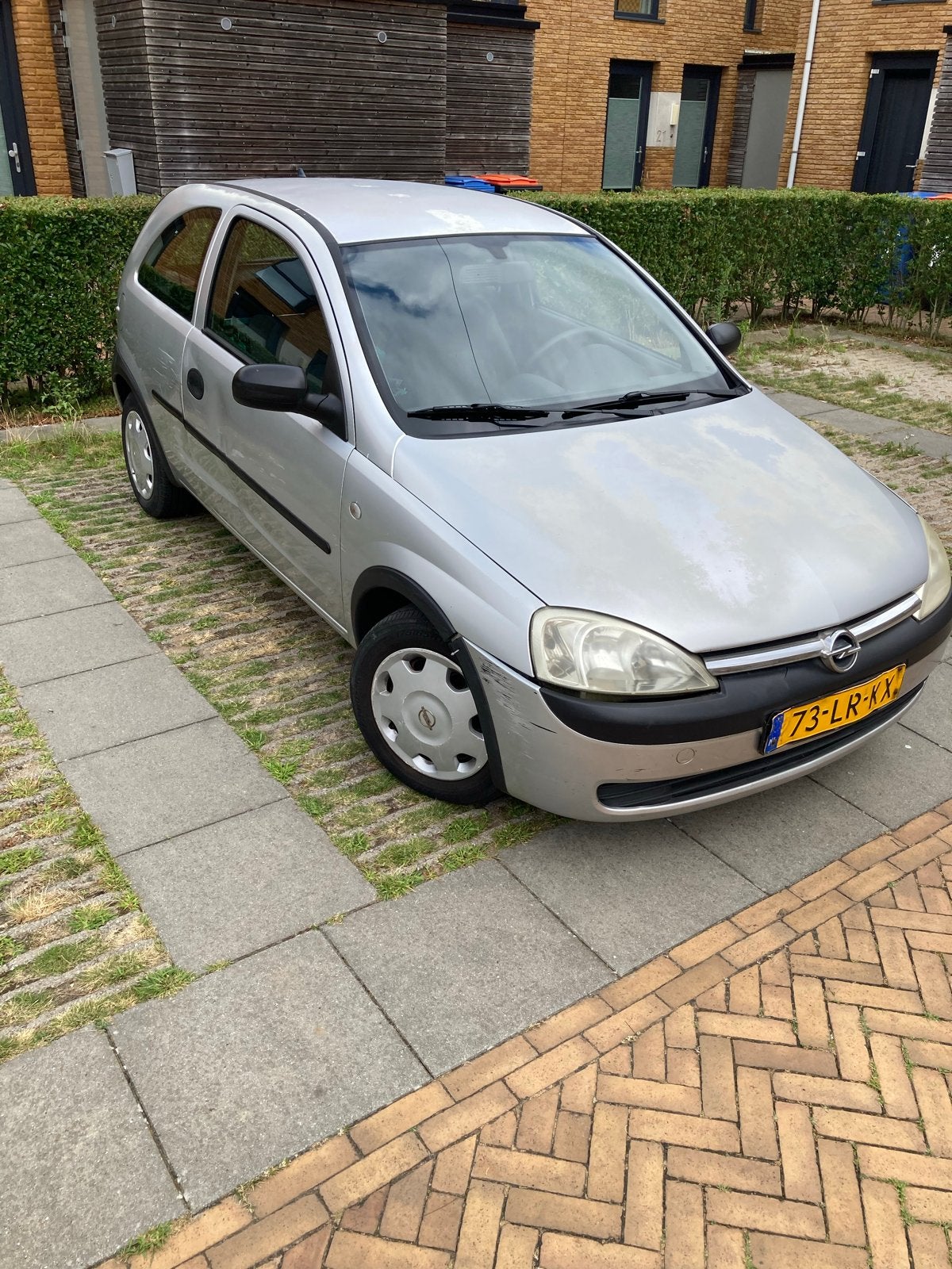 Opel Corsa 1.0 12V 3D 2003 Grijs, Auto's, Voorwielaandrijving, 450 kg, 58 pk, 973 cc