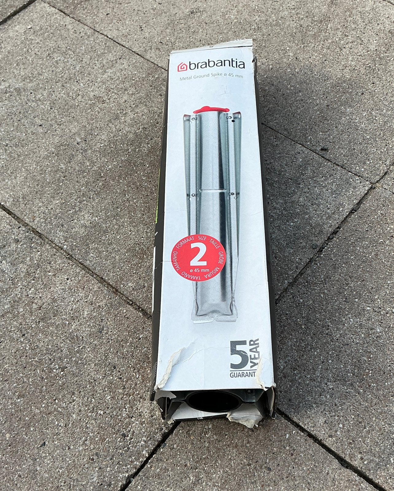 Brabantia grondanker, Ophalen, Nieuw