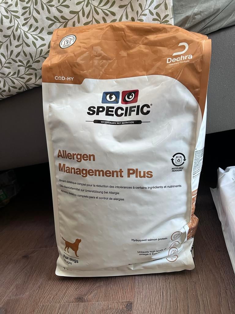 Dichte zak Specific allergen management plus 7 kg, Dieren en Toebehoren, Ophalen of Verzenden, Hond