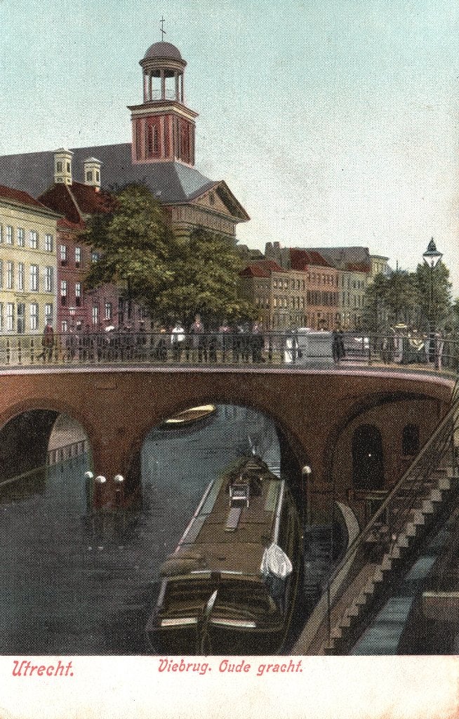 Utrecht, Viebrug Oude Gracht  129147, Ophalen of Verzenden, Voor 1920, Ongelopen, Utrecht