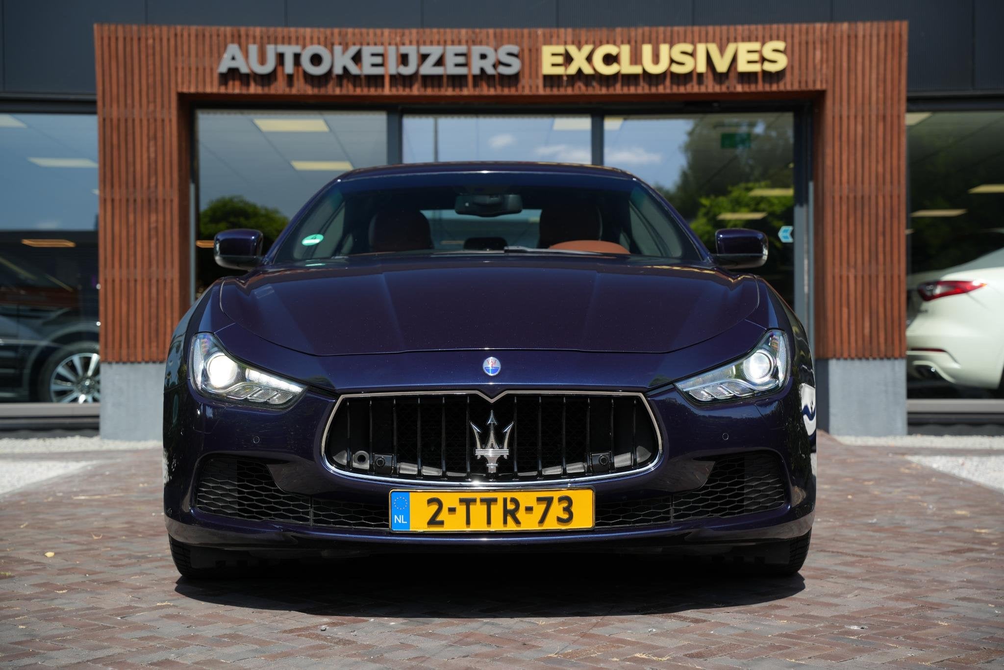 Maserati Ghibli 3.0 V6 D Luxe Leder Stoelvent. Navi Memory M, Auto's, Maserati, Achterwielaandrijving, Gebruikt, Euro 6, Blauw