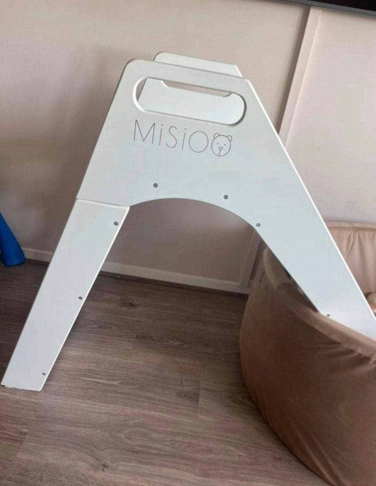 Misioo Ballenbak met Glijbaan en Ballen - Beige, Ophalen, Zo goed als nieuw