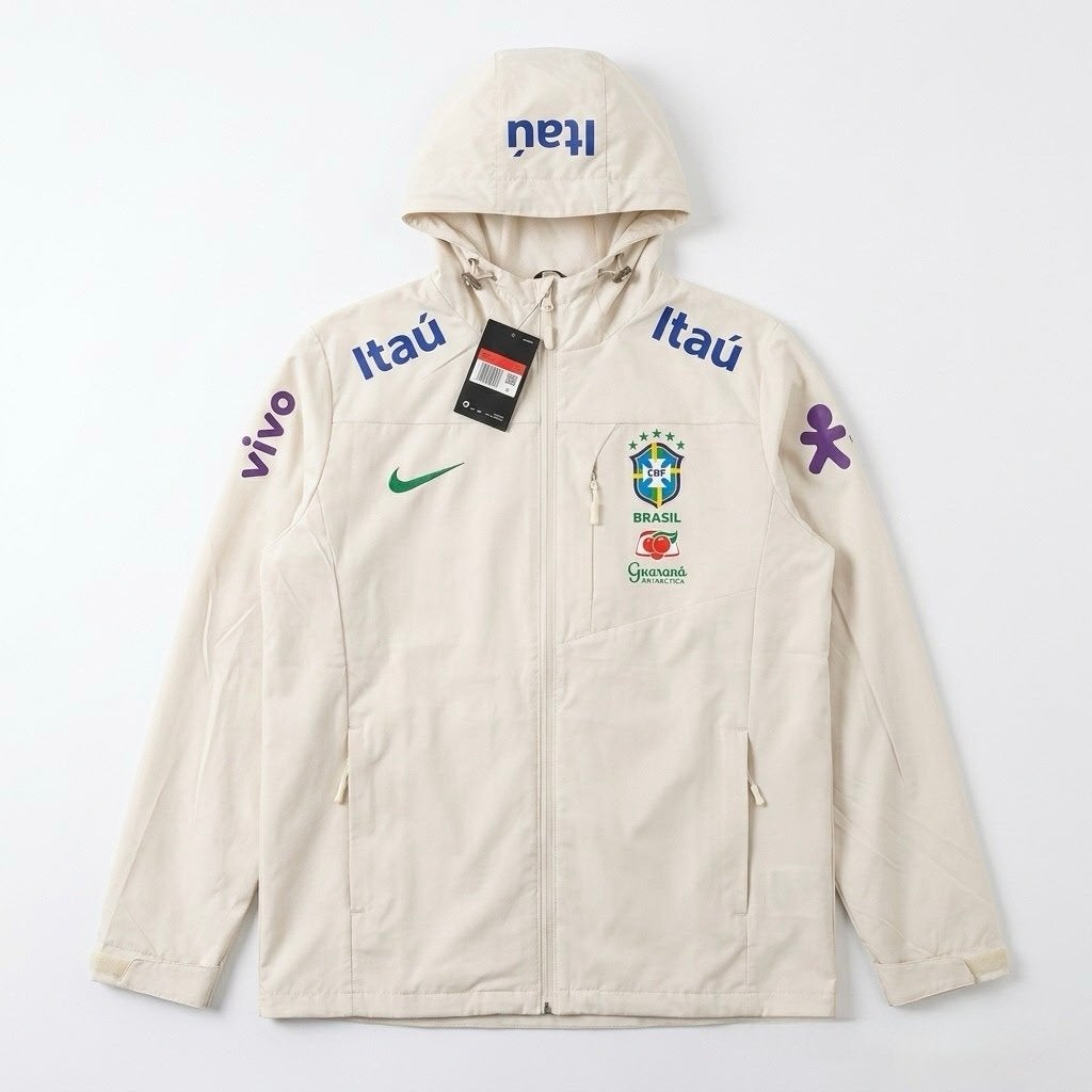 Nike Brasil CBF Windrunner Jack | Crème | Nieuw met label, Ophalen of Verzenden, Nieuw