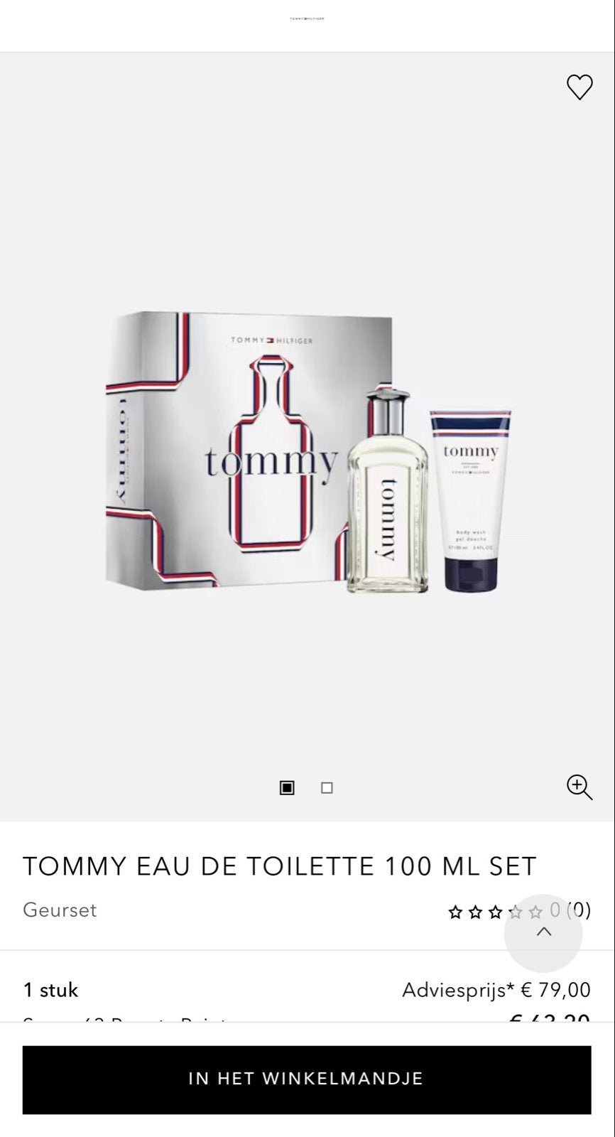 Tommy Hilfiger Eau de Toilette 100 ml Set, Ophalen, Nieuw
