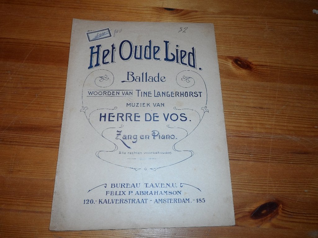 Herre de Vos, Muziek en Instrumenten, Zang, Gebruikt, Ophalen of Verzenden, Artiest of Componist