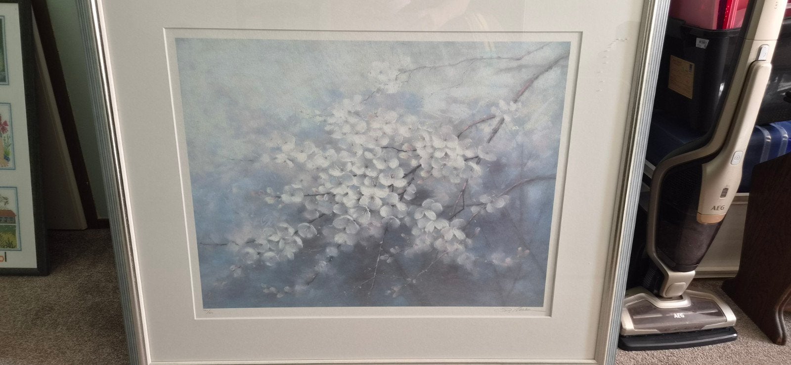 Schilderij met bloesemtakken - Ingelijst, Realistisch, Ingelijst, Print, Papier