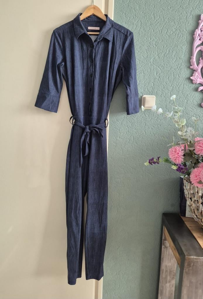Dark denim jumpsuit Studio Anneloes, XL, Studio Anneloes, Blauw, Maat 46/48 (XL) of groter, Ophalen of Verzenden