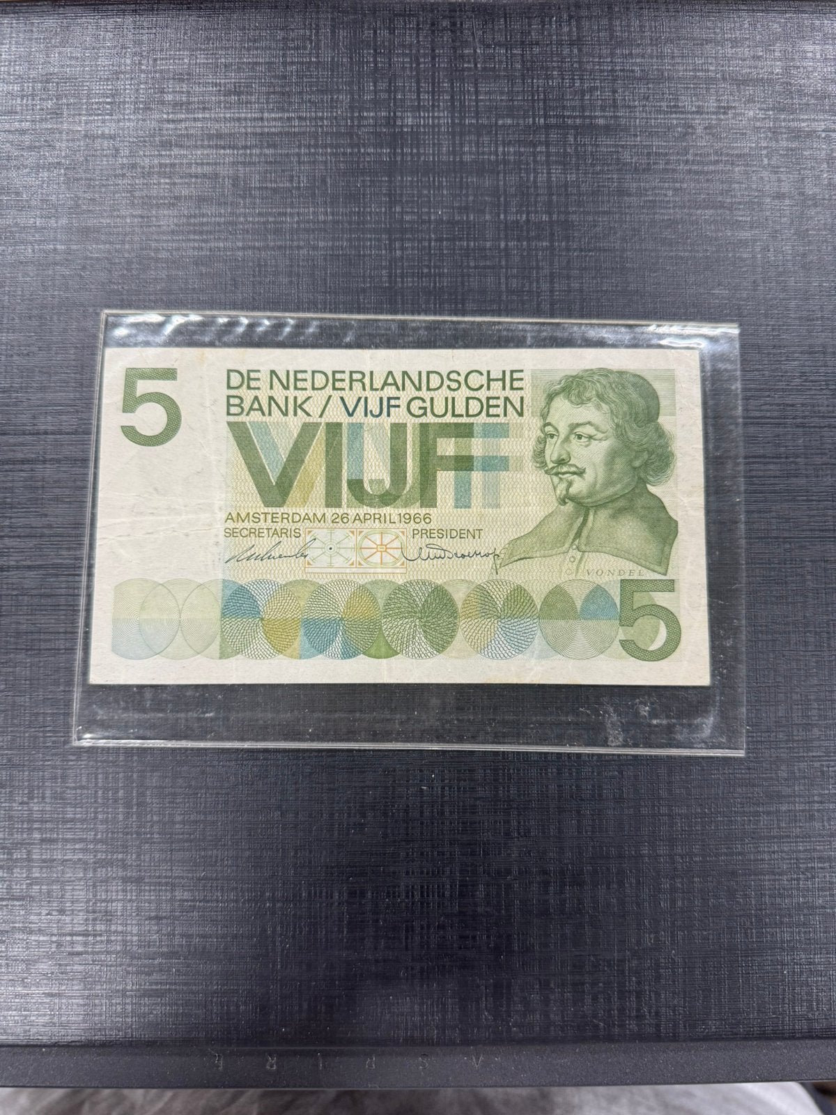 5 gulden muntbiljet 1966, Postzegels en Munten, Ophalen of Verzenden, 5 gulden