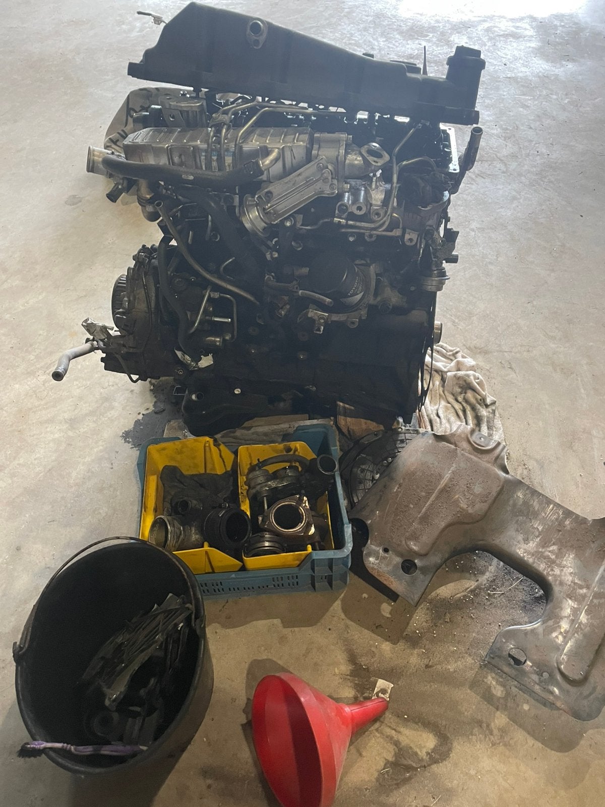 Motorblok hilux d4d, Ophalen