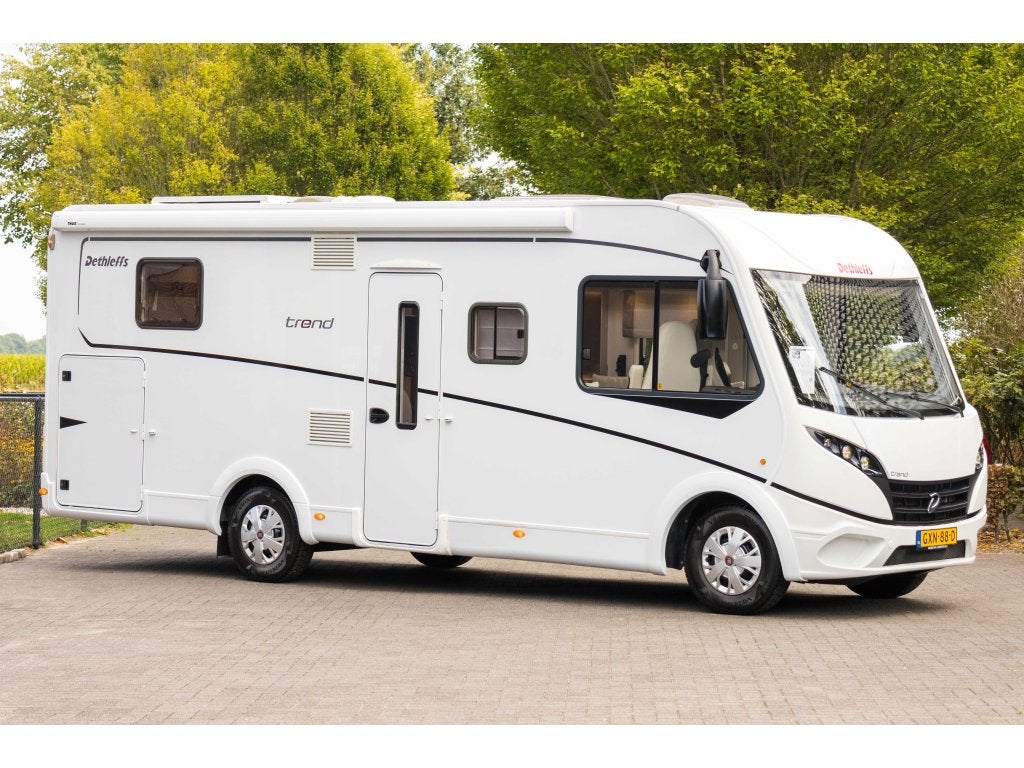 Dethleffs Trend 7057 DBL Queensbed Automaat 47 dkm euro 6, Ringverwarming, Startonderbreker, Fiat, Koelkast