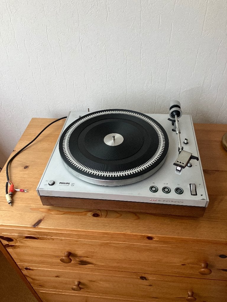 Platenspeler Philips 212 electronic., Philips, Gebruikt, Pitch-regelaar, Ophalen of Verzenden